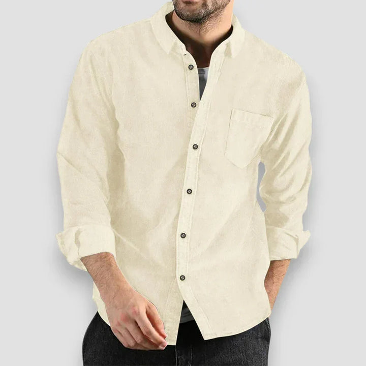 Mens Dress Shirt Classic British Style Regular Fit