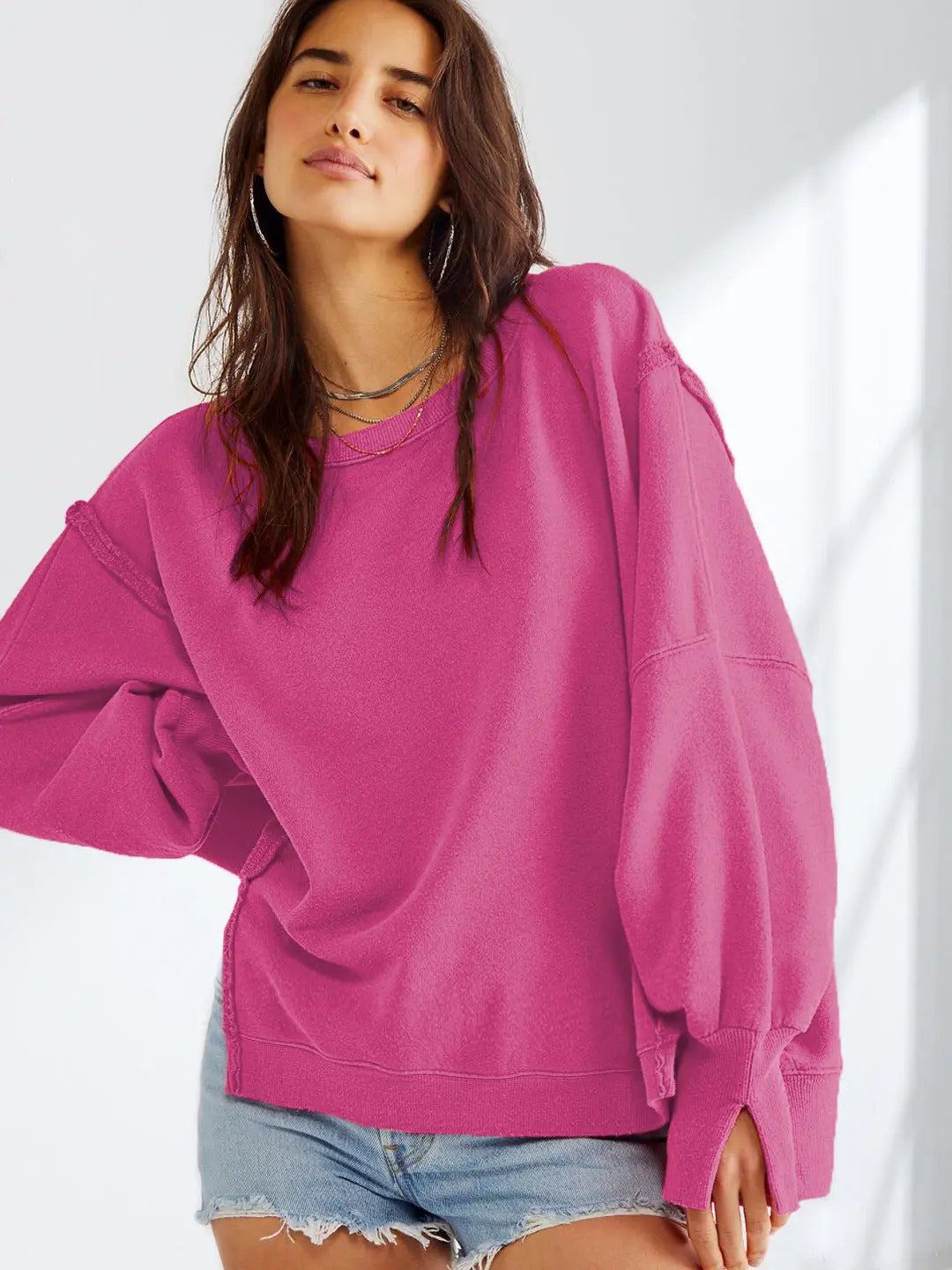 Unisex Oversized Sweatshirt Cotton Casual Fit - BritishMode