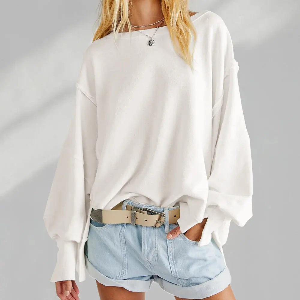 Unisex Oversized Sweatshirt Cotton Casual Fit
