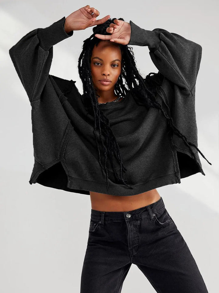 Unisex Oversized Sweatshirt Cotton Casual Fit