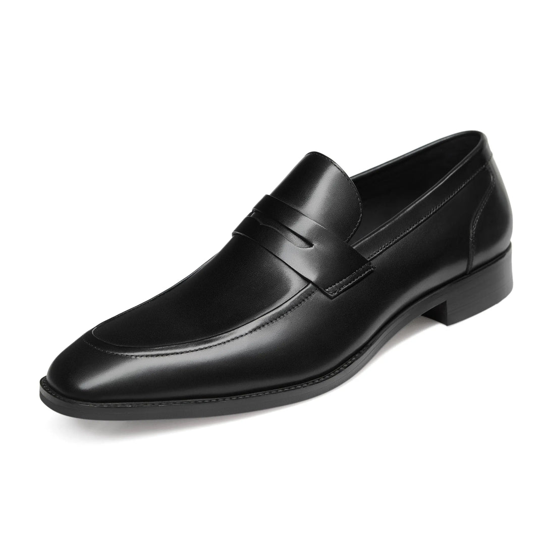 Mens Penny Loafers Leather Classic Slip-On - BritishMode