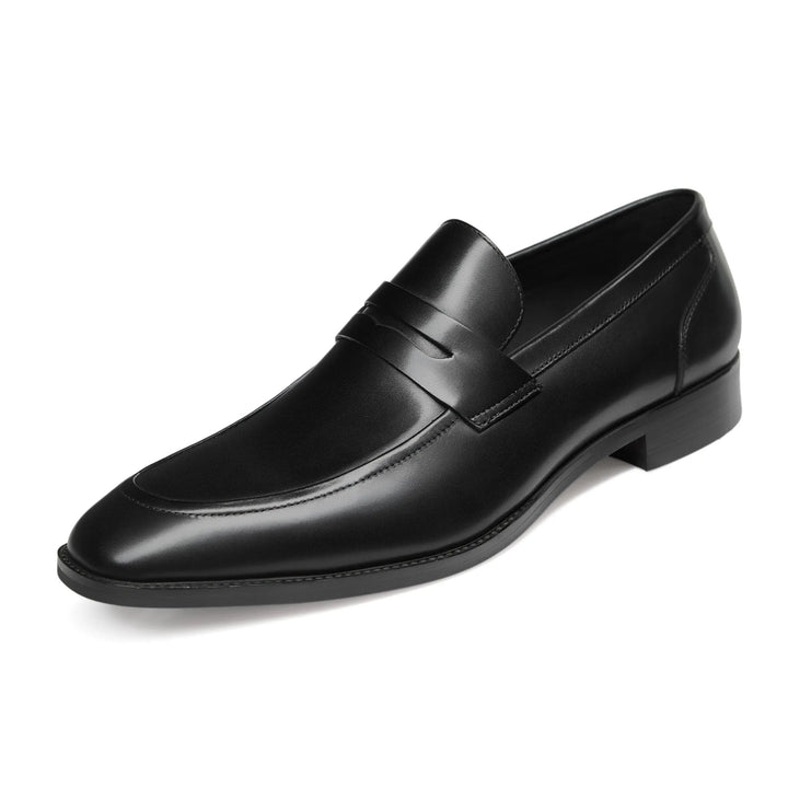 Mens Penny Loafers Leather Classic Slip-On - BritishMode