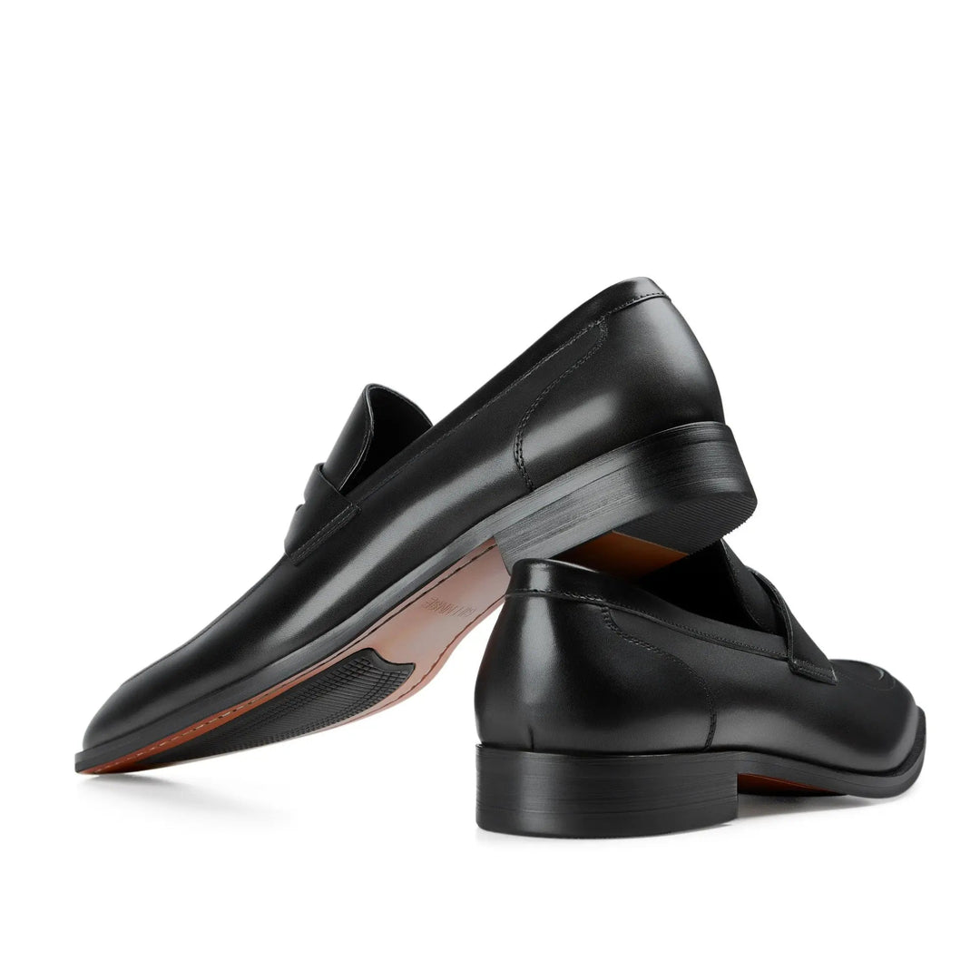 Mens Penny Loafers Leather Classic Slip-On