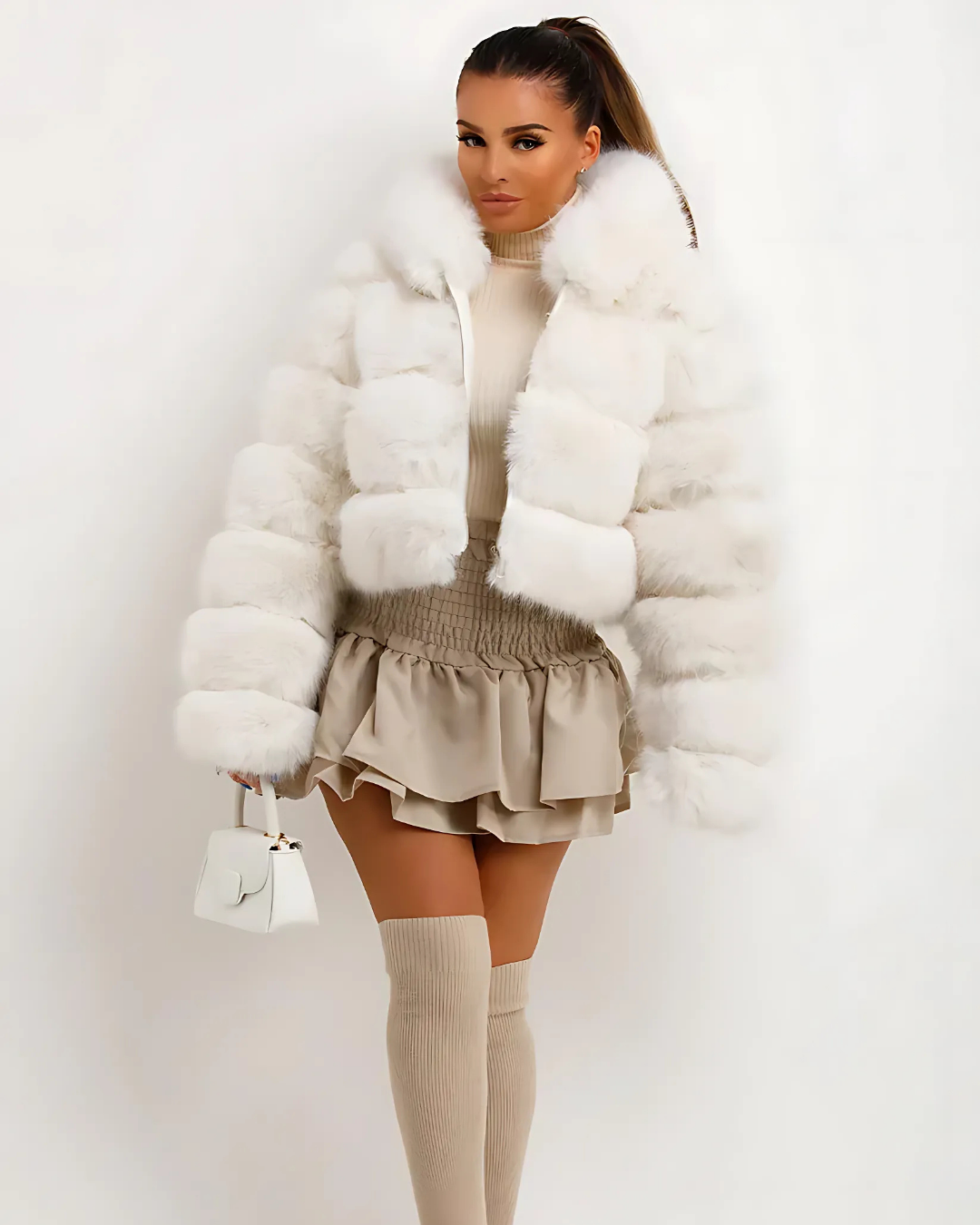 Womens Winter Coat Elegant Fit - BritishMode