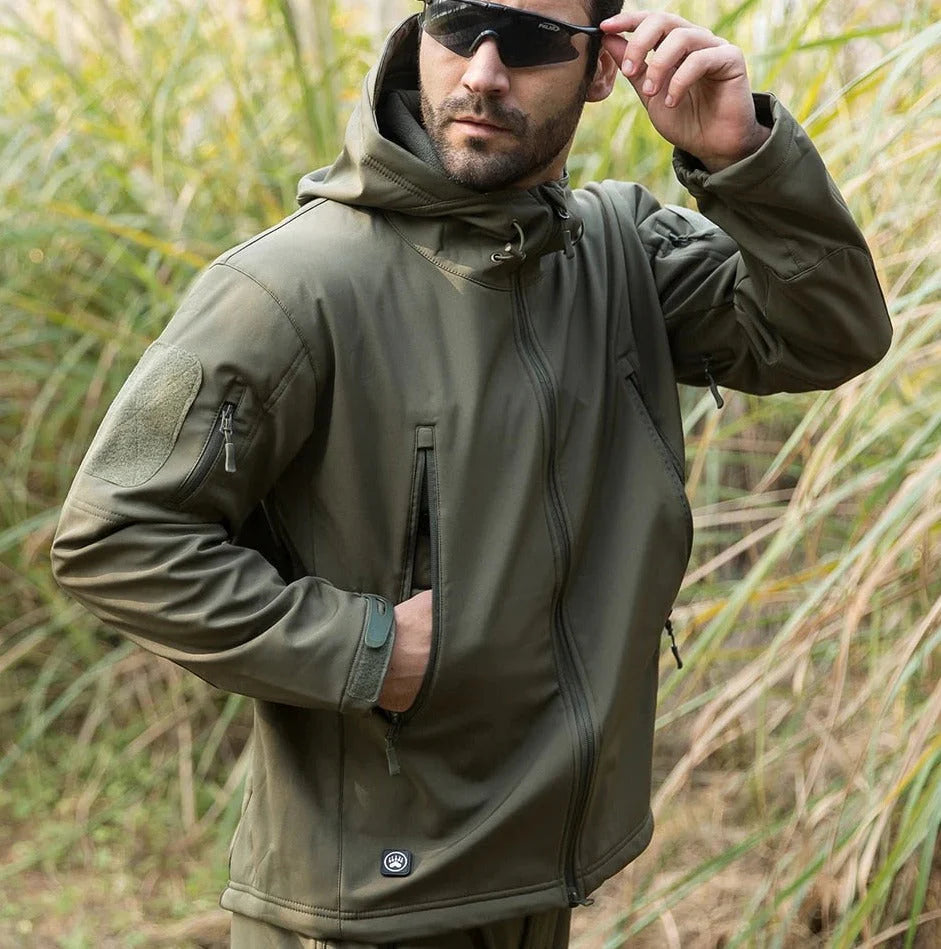 Mens Tactical Outdoor Waterproof Jacket and Pants Set