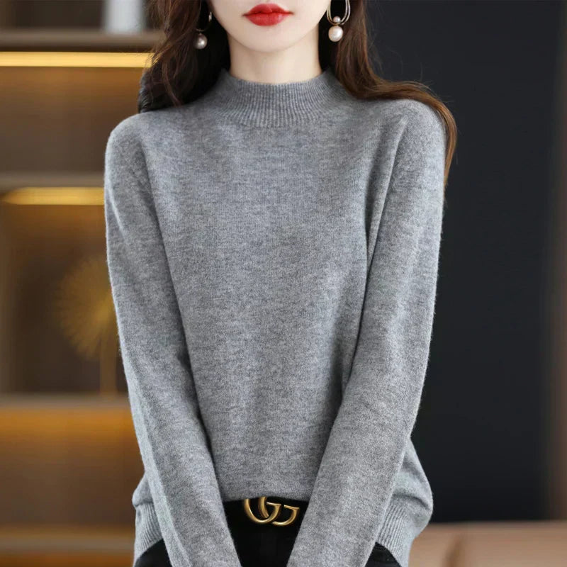 Womens Wool Sweater Cozy Fit Winter