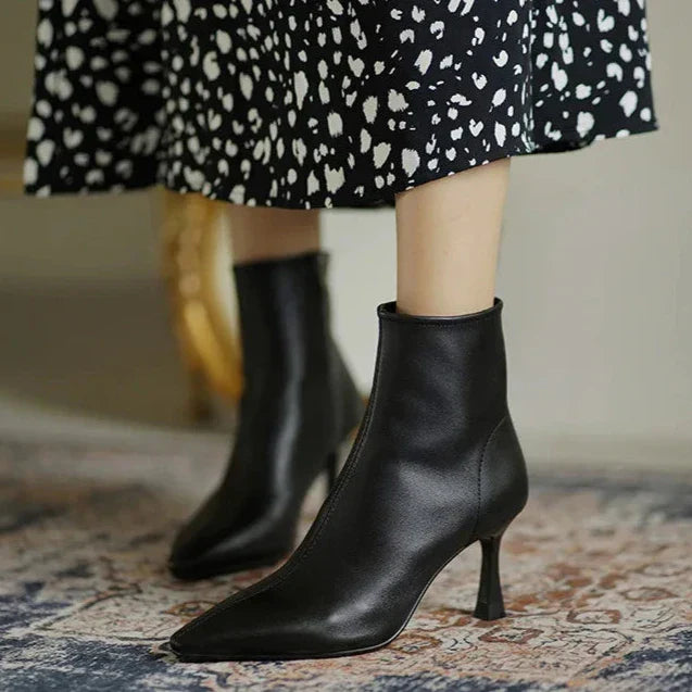 Womens Ankle Boots Leather Classic Fit