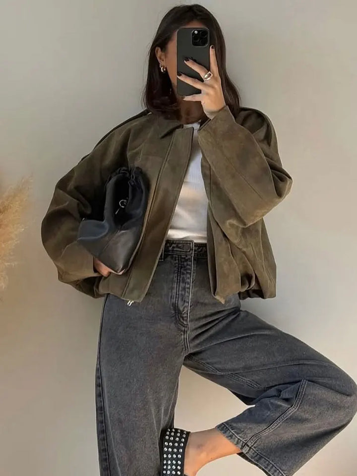 Womens Coat Relaxed Fit - BritishMode