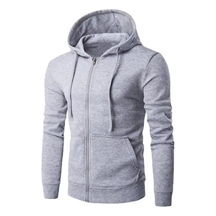 Mens Athletic Zip Hoodie Slim Fit