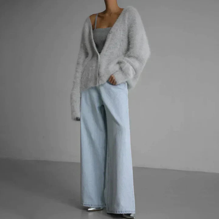 Womens Cardigan Timeless Knit Classic Fit