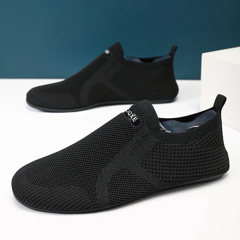 Mens Loafers Mesh Upper Slip-On