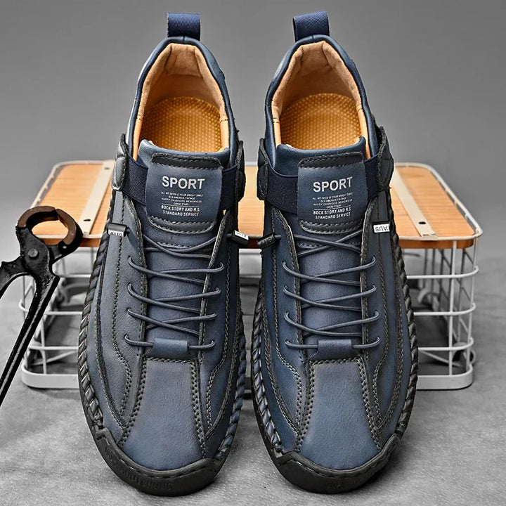 Mens Casual Walking Sneakers Moc Stitching Grip Outsole