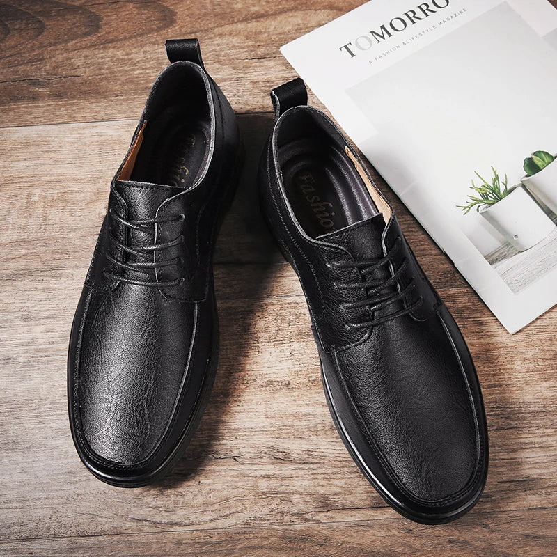 Mens Oxford Shoes Genuine Leather Classic Fit