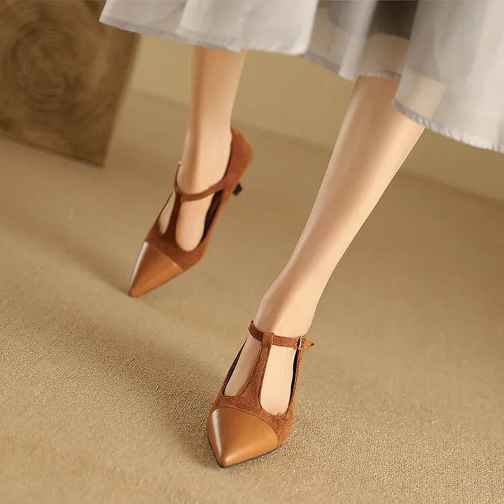 Womens Leather Heels Classic Fit