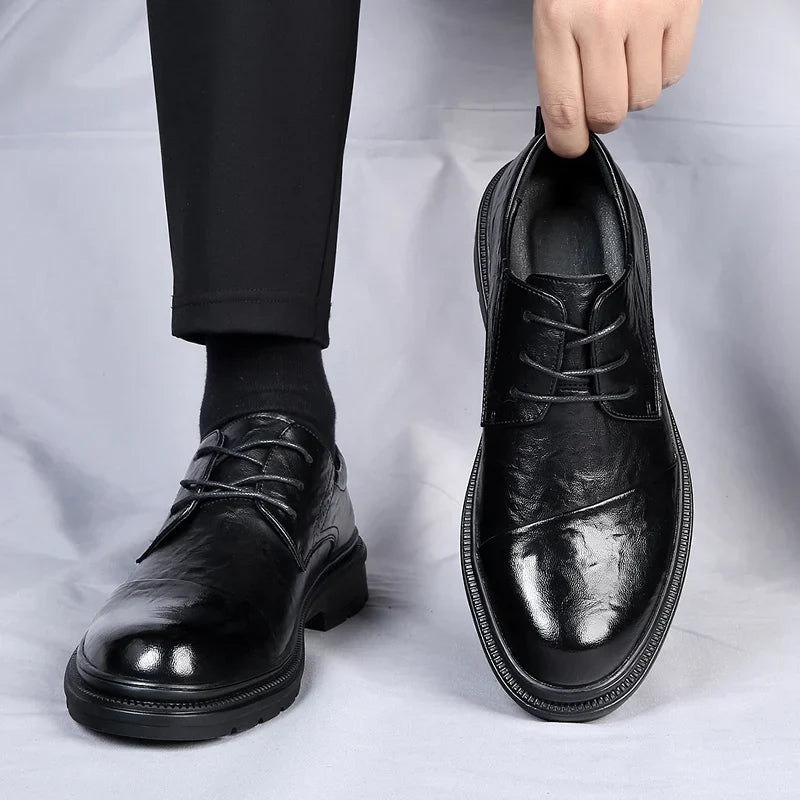 Mens Leather Shoes Genuine Leather