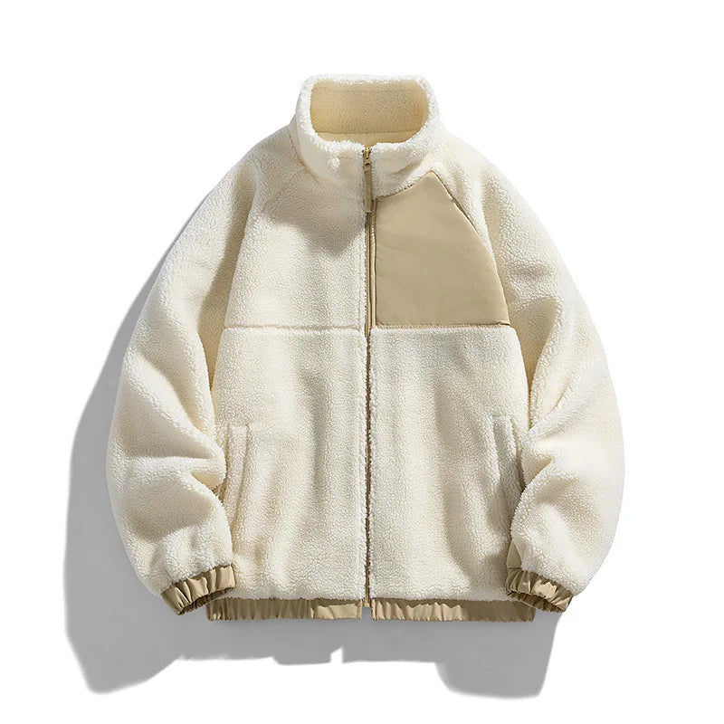 Mens Fleece Jacket with Zip-Up Front Warm Fit - BritishMode
