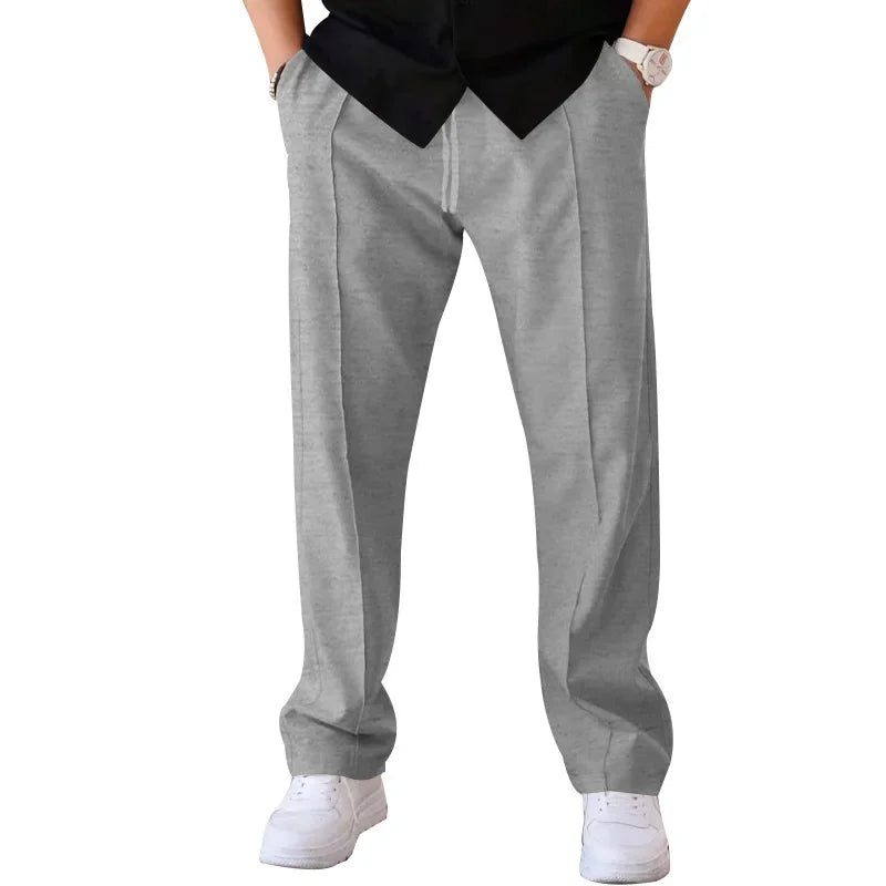 Womens Straight Leg Pants with Elastic Waist Comfortable Fit