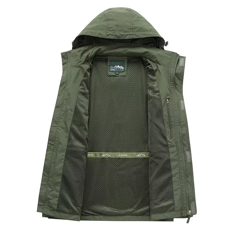Unisex Waterproof Parka Jacket Durable Weatherproof Design