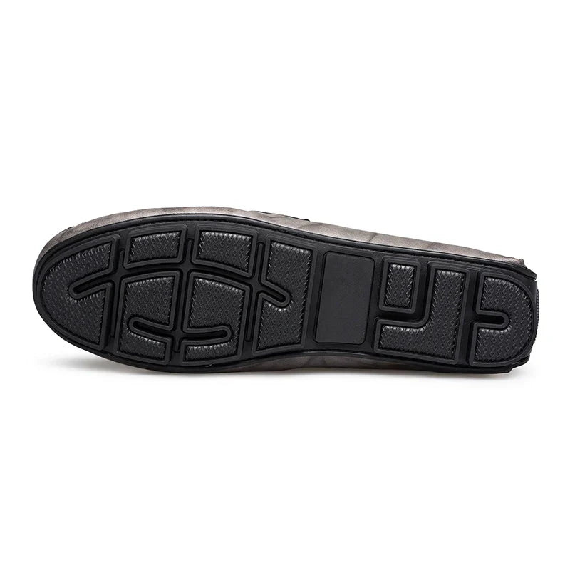 Mens Loafers Genuine Leather Slip-On
