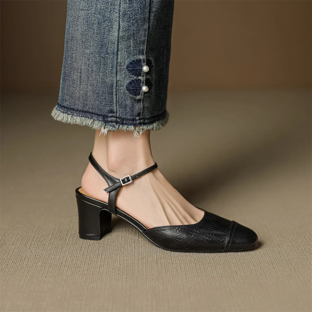 Womens Genuine Leather Pumps Classic Fit