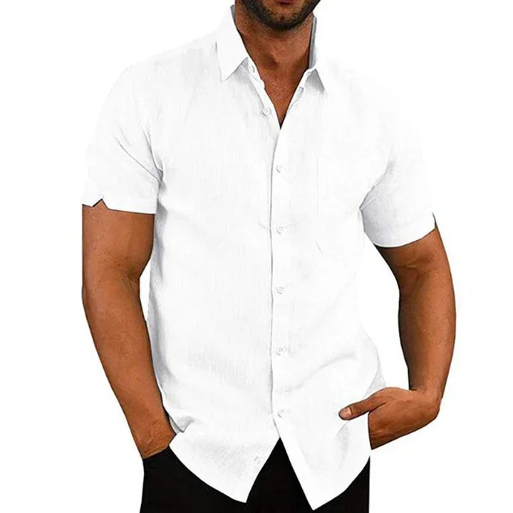 Mens Casual Shirt Breathable Summer Fit