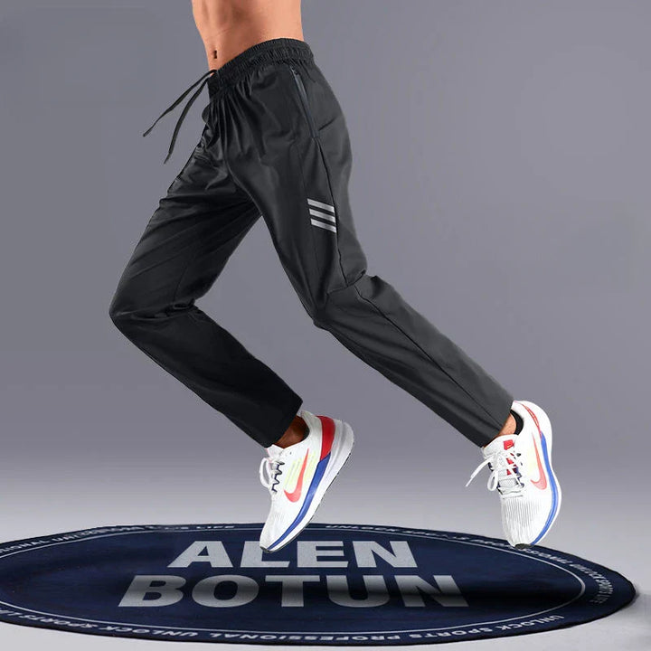 Mens Athletic Dry Fit Pants Breathable Straight Leg - BritishMode