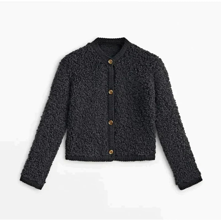 Womens Cardigan Coat Open Front Classic Fit