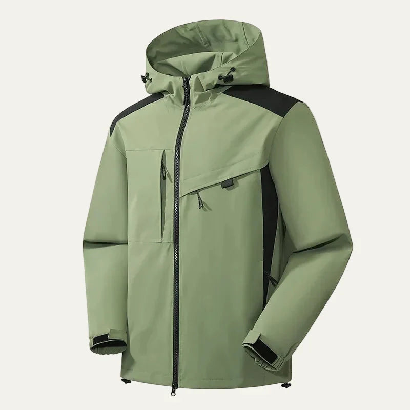 Mens Casual Hooded Jacket Technical Minimalist Style