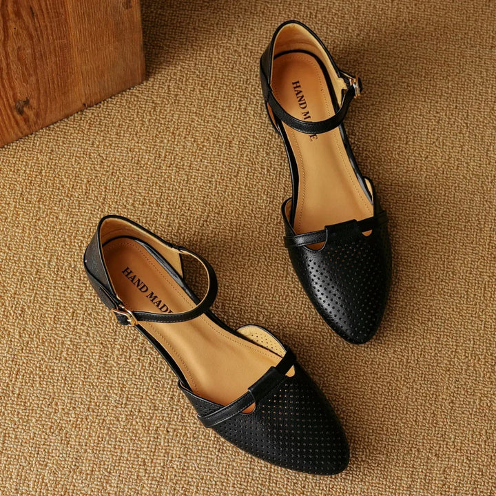 Womens Genuine Leather Heels Classic Fit