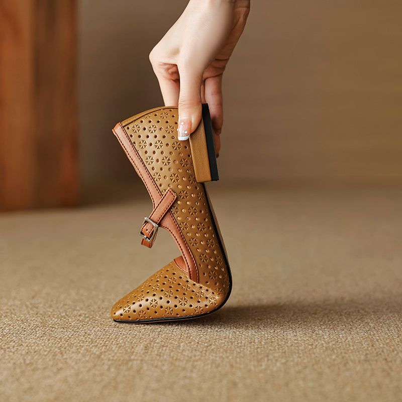 Womens Pumps Genuine Leather Classic Fit