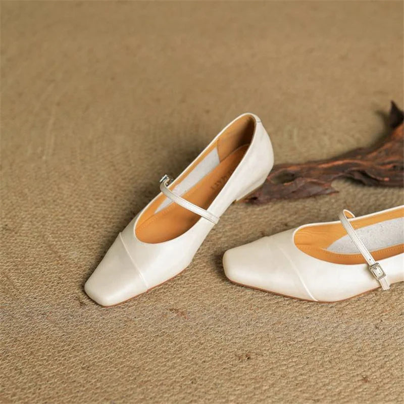 Womens Genuine Leather Pumps Classic Fit