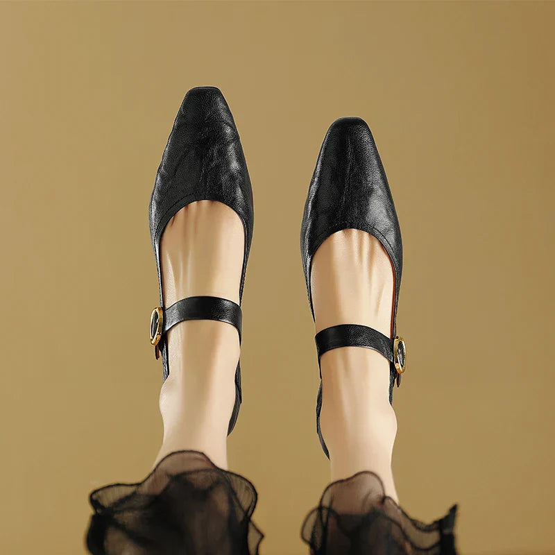 Womens Heels Genuine Leather Classic Fit