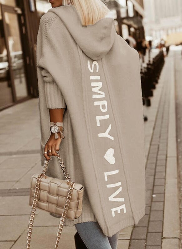 Womens Long Hooded Parka Jacket