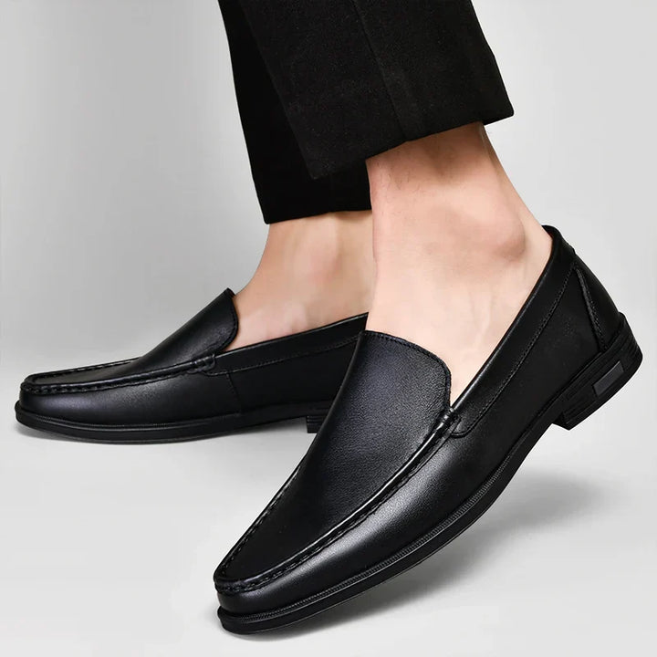 Mens Loafers Genuine Leather Slip-On