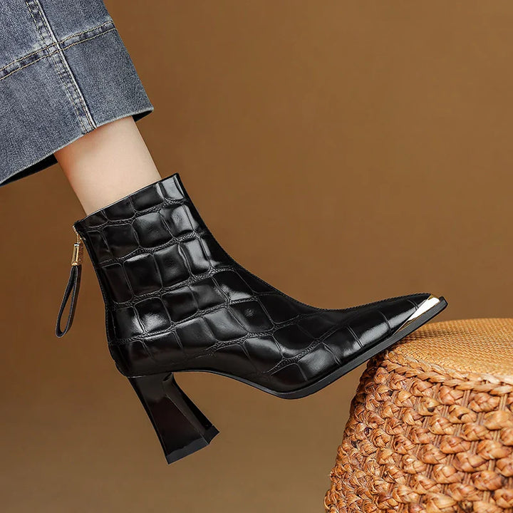 Womens Genuine Leather Boots Classic Fit