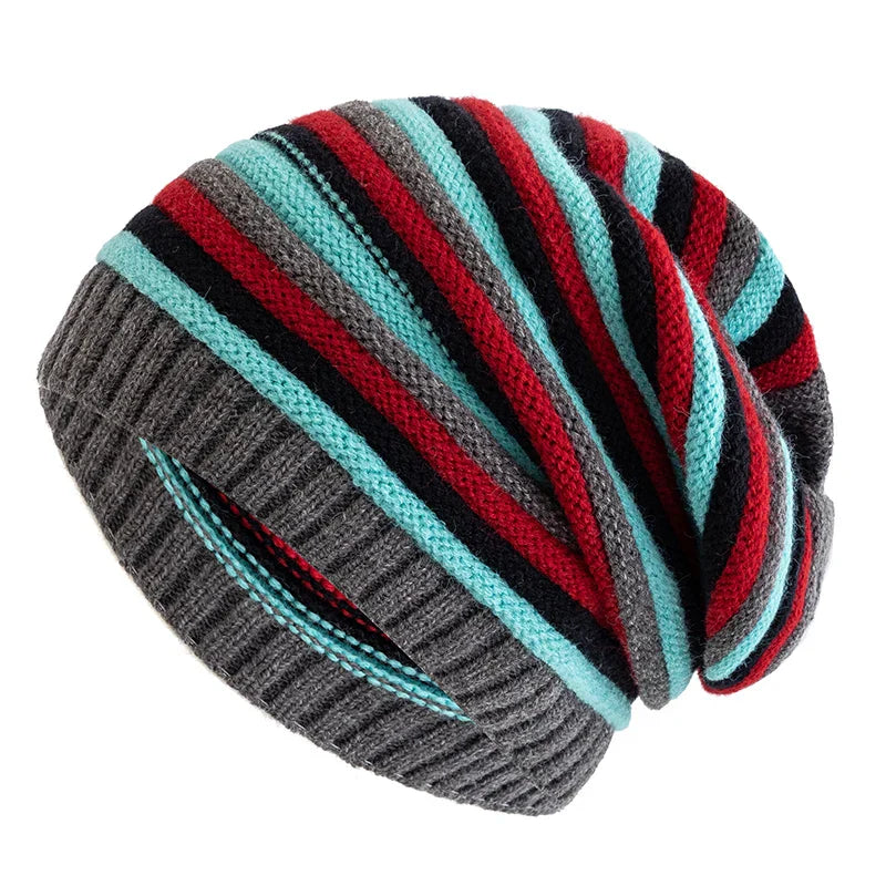 Womens Cable Knit Slouch Beanie Warm Fit