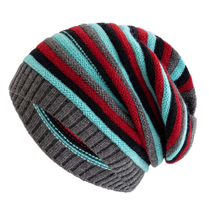 Womens Cable Knit Slouch Beanie Warm Fit