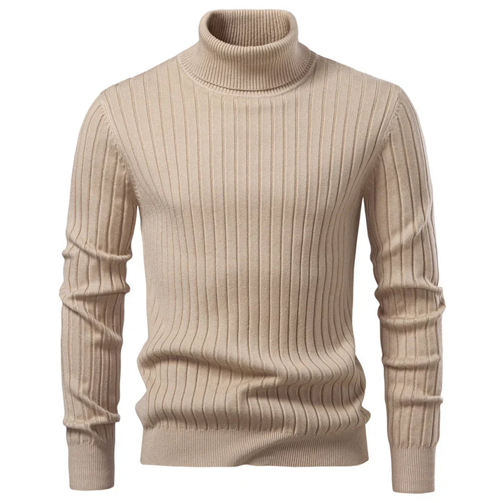 Mens Thermal Knit Sweater Crew Neck Cozy Fit