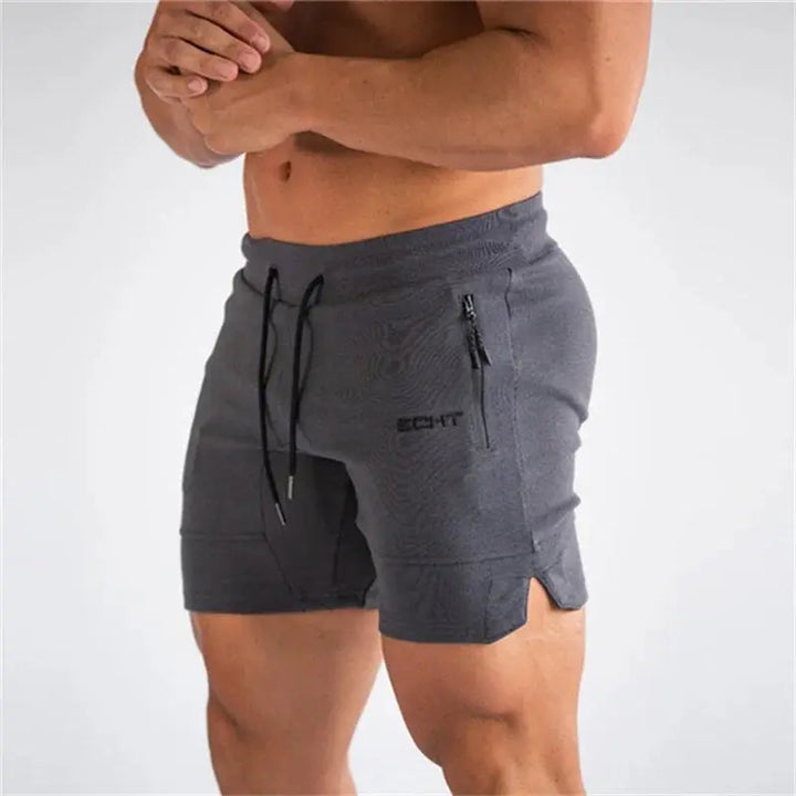 Mens Sports Shorts with Zippered Pockets Athletic Fit