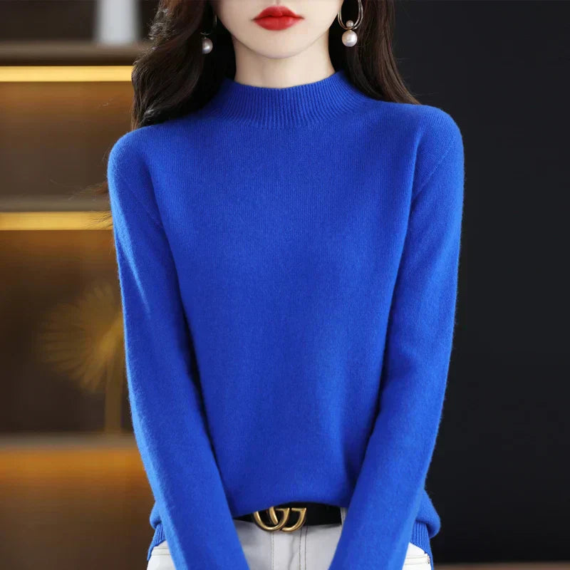 Womens Wool Sweater Cozy Fit Winter