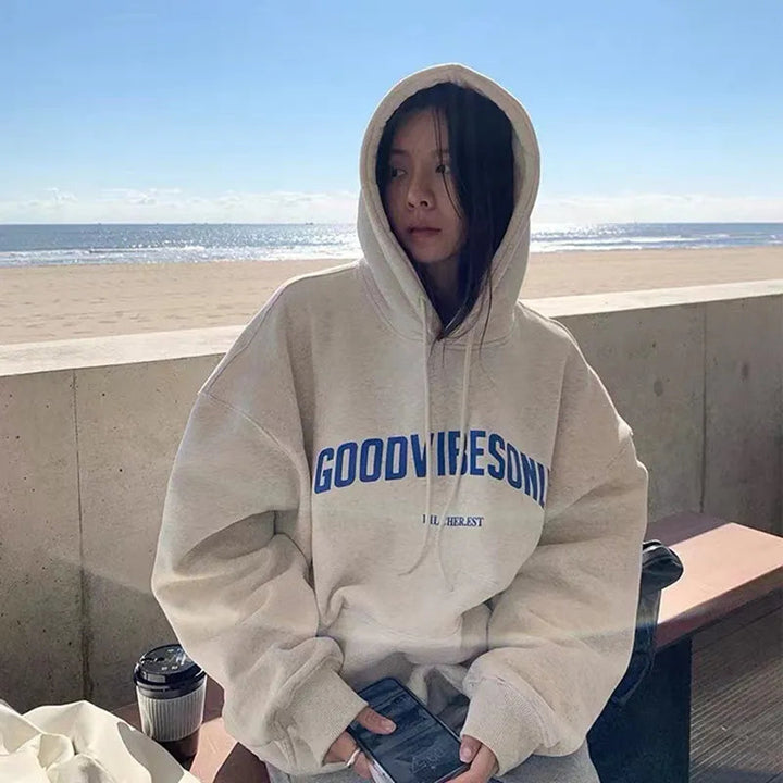 Womens Oversized Hoodie Cotton Comfortable Relaxed Fit - BritishMode
