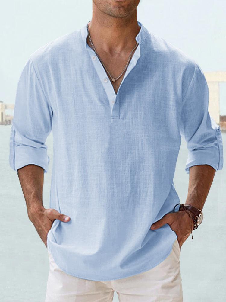 Mens Shirt Lightweight Comfortable Loose Fit - BritishMode