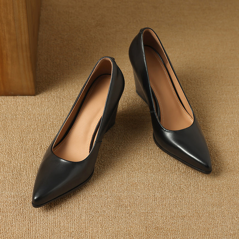 Womens Heels Genuine Leather Classic Fit