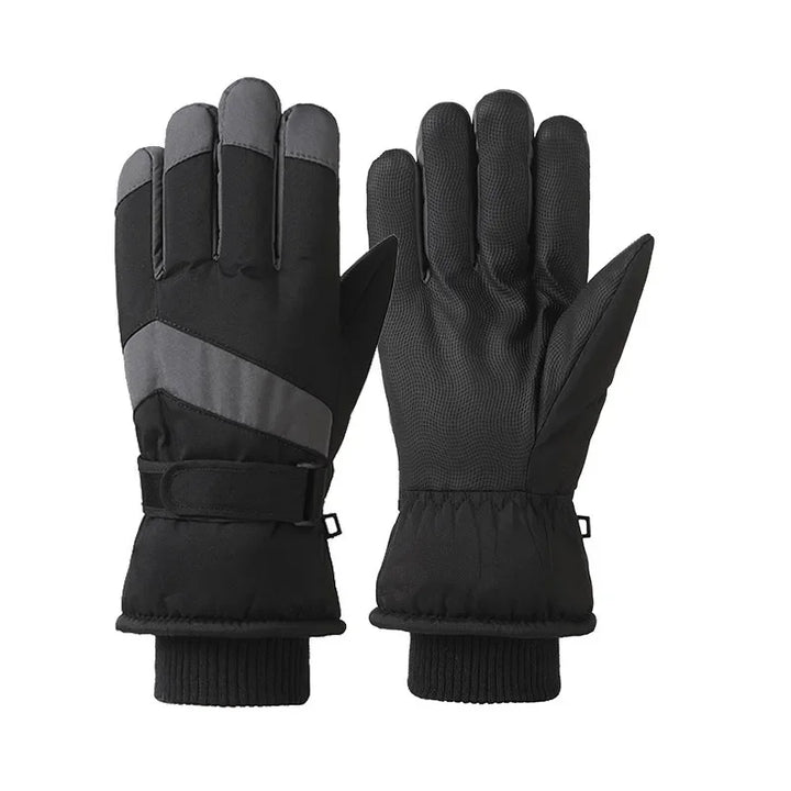 Unisex Wrist-Length Gloves Textured Palm Ribbed Cuff