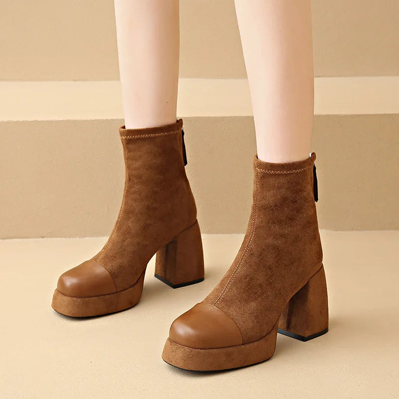 Unisex Leather Boots Classic Fit