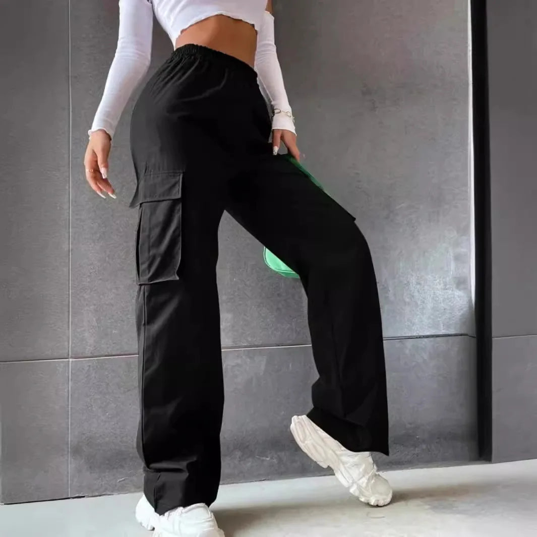 Womens Cargo Pants Comfortable Loose Fit