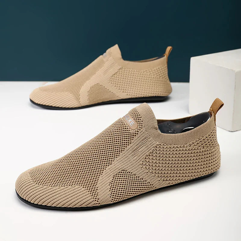 Mens Loafers Mesh Upper Slip-On