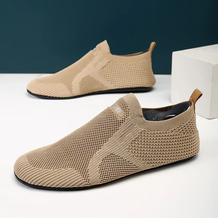 Mens Loafers Mesh Upper Slip-On
