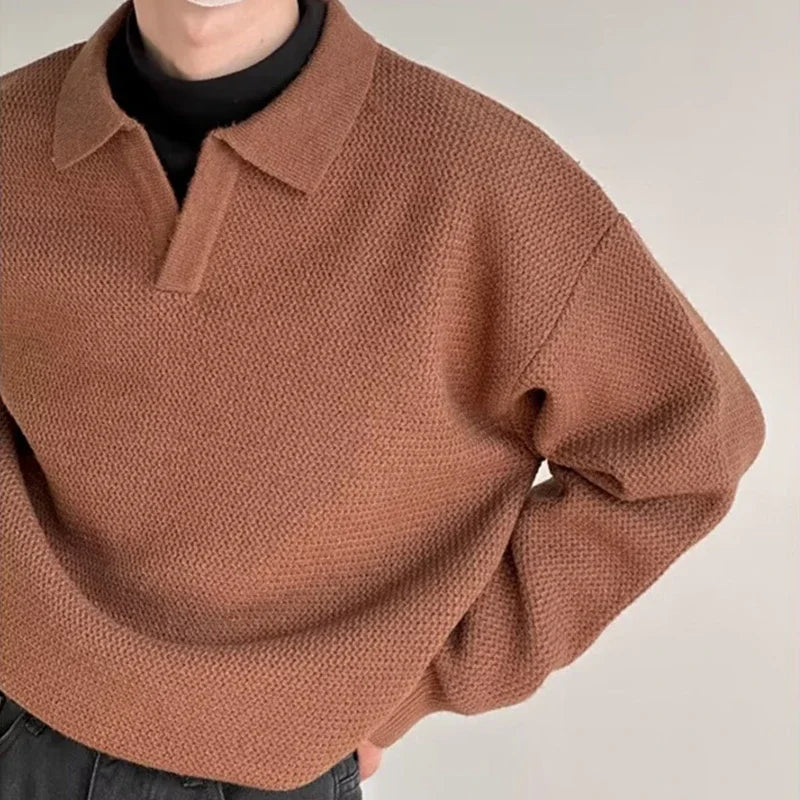 Mens Sweater V-Neck and Crew Neck Retro Style - BritishMode