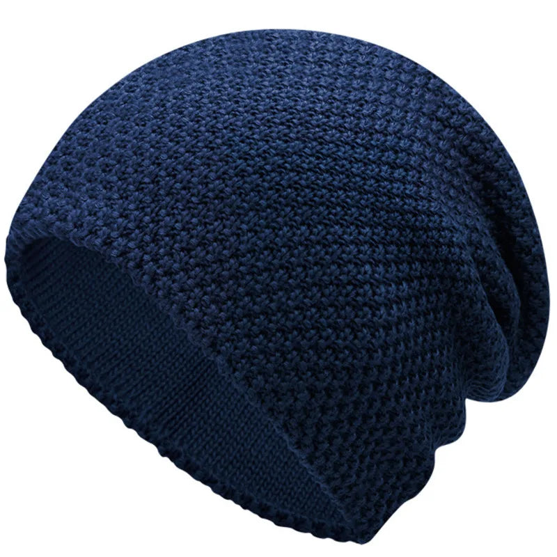 Unisex Winter Hat Wool Blend Slouchy Fit Cozy